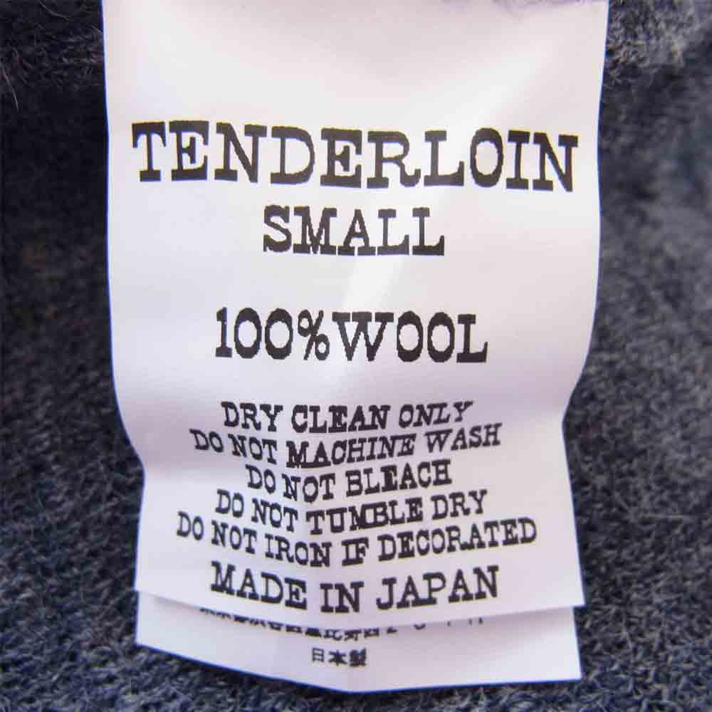 TENDERLOIN テンダーロイン T-RANK KNIT CARDIGAN ウール ニット ネイビー系 S【中古】