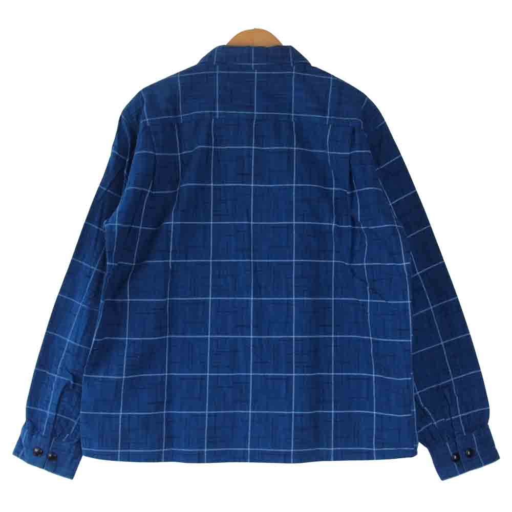 TENDERLOIN テンダーロイン T-PRINT FLANNEL SHT プリント フランネル オープンカラー ネイビー系 S【中古】