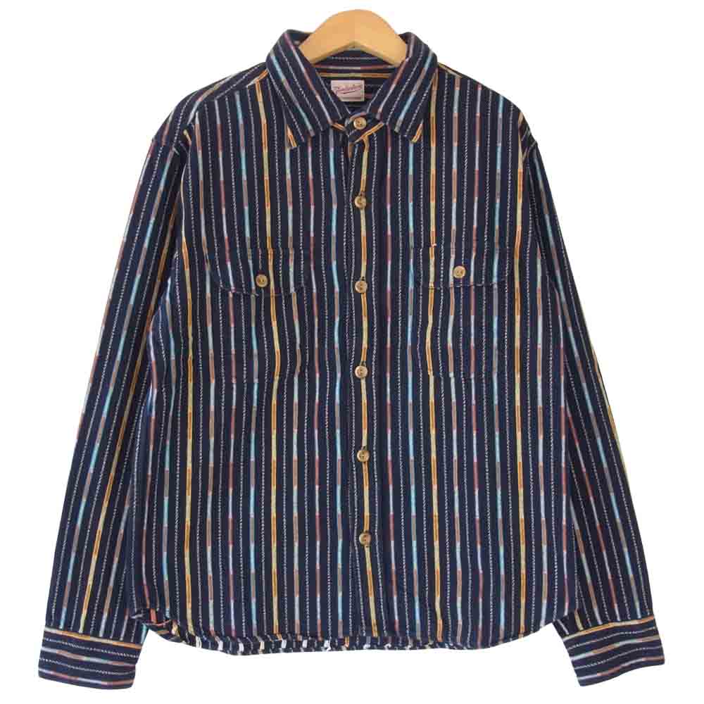 TENDERLOIN テンダーロイン T-GTM SHT グアテマラ ガテマラ ネイビー系 XS【中古】