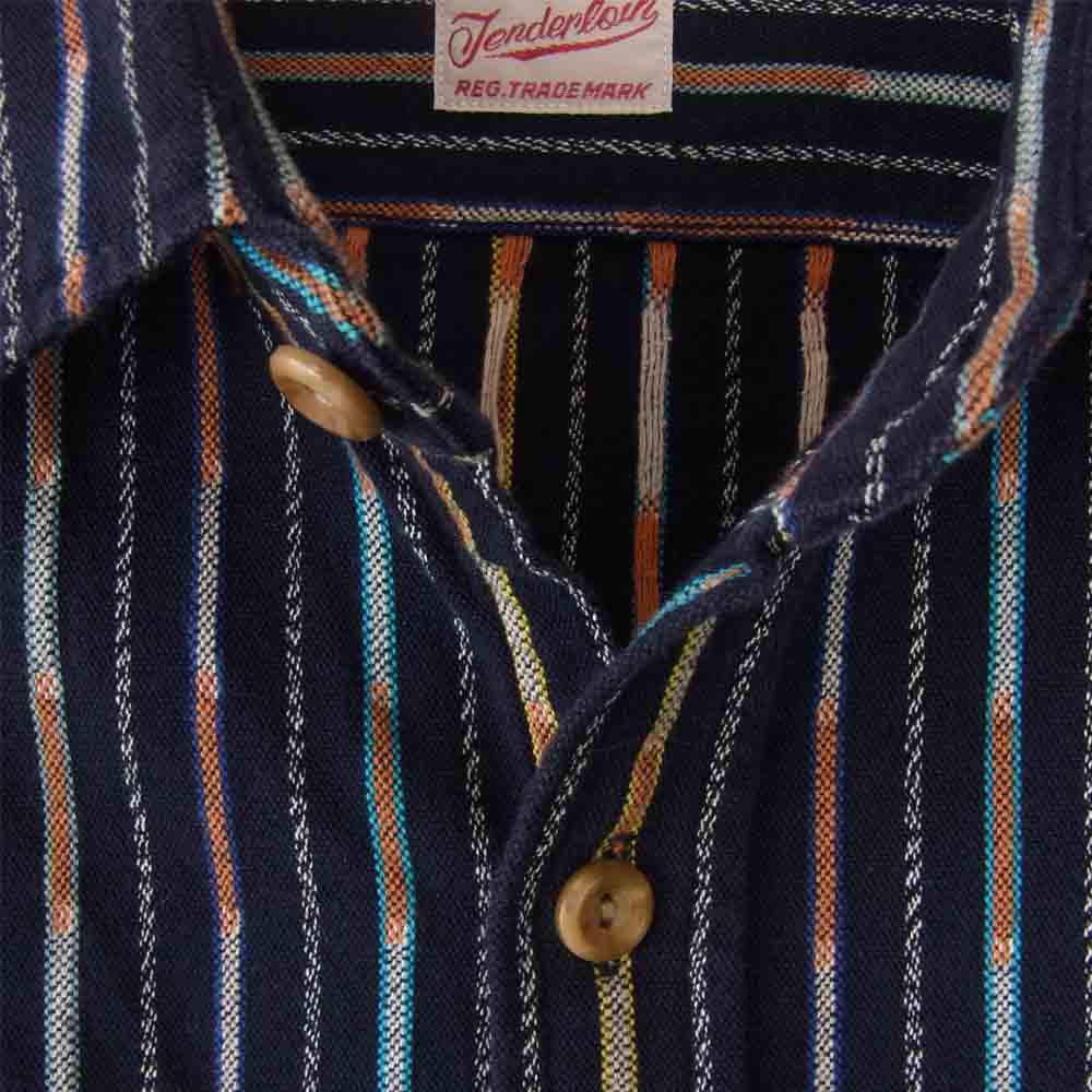 TENDERLOIN テンダーロイン T-GTM SHT グアテマラ ガテマラ ネイビー系 XS【中古】