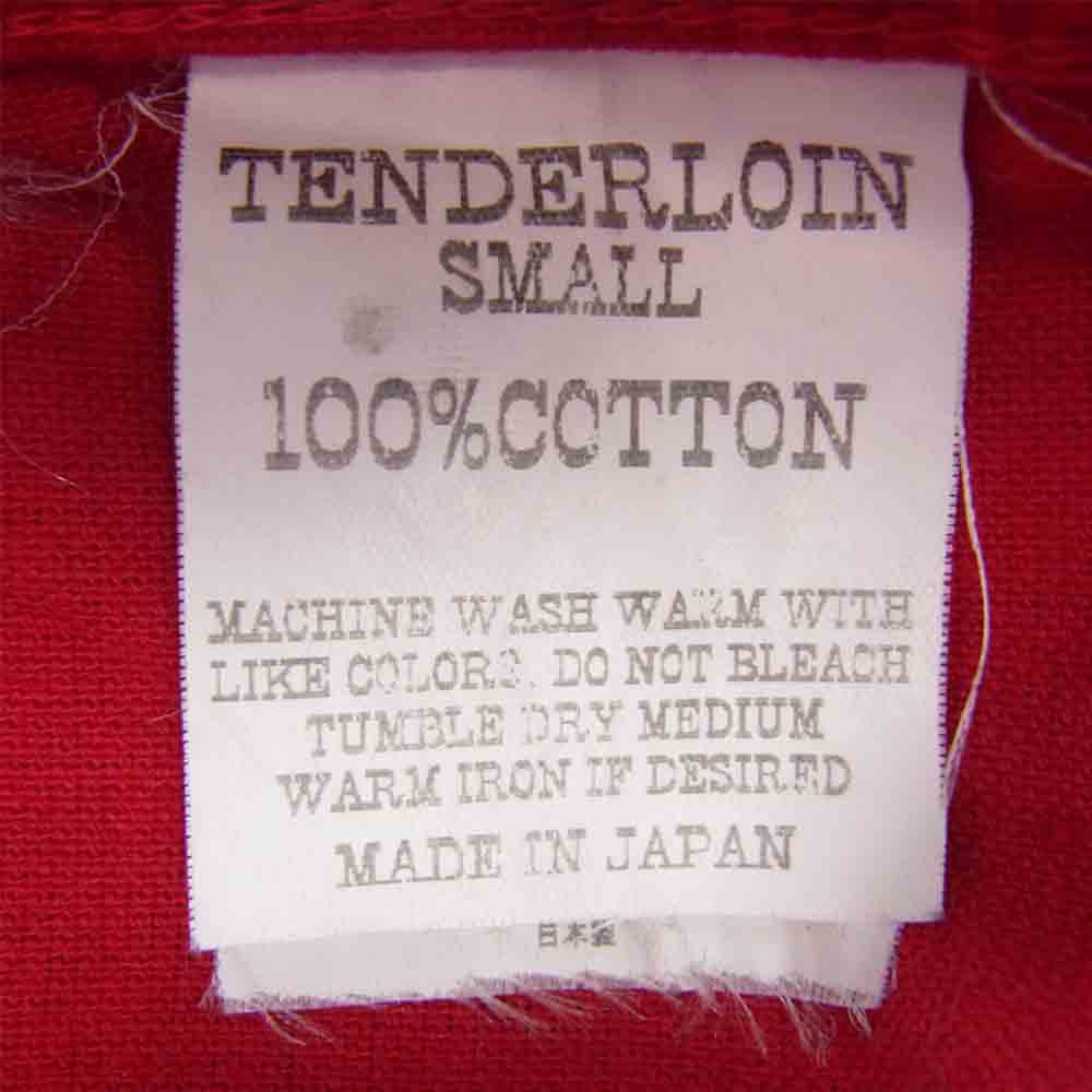 TENDERLOIN テンダーロイン T-PRINT FLANNEL SHT プリント フランネル オープンカラー レッド系 S【中古】
