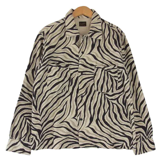 TENDERLOIN テンダーロイン T-CORDUROY SHT A コーデュロイ ゼブラ柄 オープンカラー マルチカラー系 S【中古】