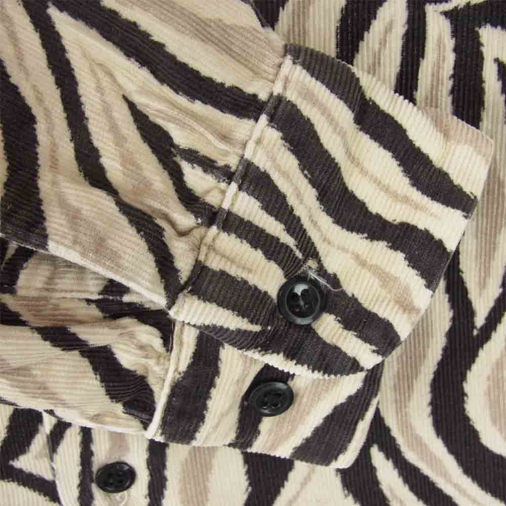 TENDERLOIN テンダーロイン T-CORDUROY SHT A コーデュロイ ゼブラ柄 オープンカラー マルチカラー系 S【中古】