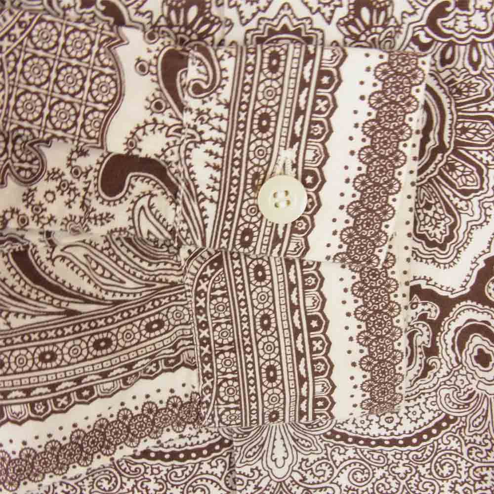 TENDERLOIN テンダーロイン T-PAISLEY SHT L/S ホワイト系×ブラウン系 XS【中古】