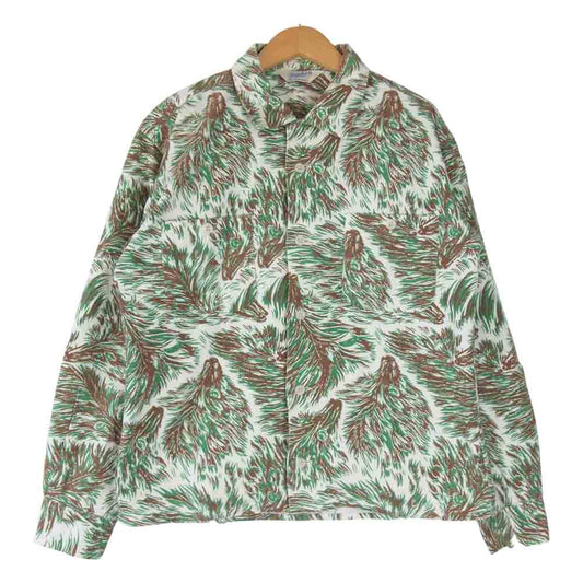 TENDERLOIN テンダーロイン T-PRINT FLANNEL SHT WOLF プリント フランネル シャツ ウルフ マルチカラー系 XS【中古】