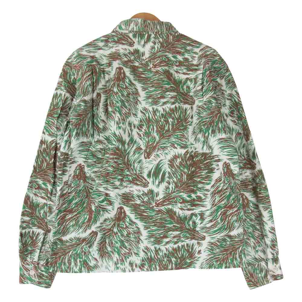 TENDERLOIN テンダーロイン T-PRINT FLANNEL SHT WOLF プリント フランネル シャツ ウルフ マルチカラー系 XS【中古】