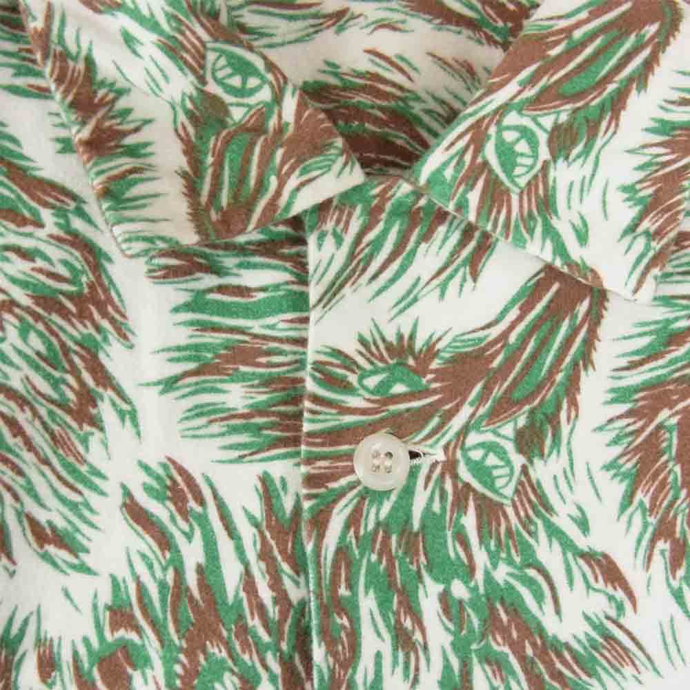 TENDERLOIN テンダーロイン T-PRINT FLANNEL SHT WOLF プリント フランネル シャツ ウルフ マルチカラー系 XS【中古】