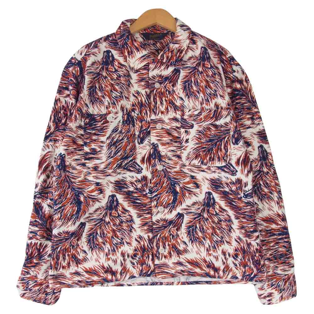 TENDERLOIN テンダーロイン T-PRINT FLANNEL SHT WOLF プリント フランネル シャツ ウルフ マルチカラー系 S【中古】