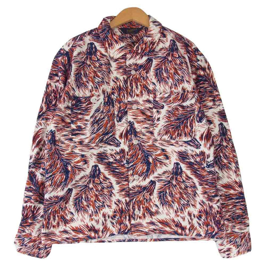 TENDERLOIN テンダーロイン T-PRINT FLANNEL SHT WOLF プリント フランネル シャツ ウルフ マルチカラー系 S【中古】