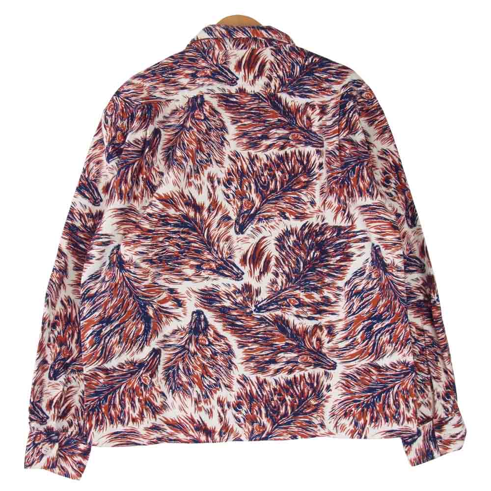 TENDERLOIN テンダーロイン T-PRINT FLANNEL SHT WOLF プリント フランネル シャツ ウルフ マルチカラー系 S【中古】