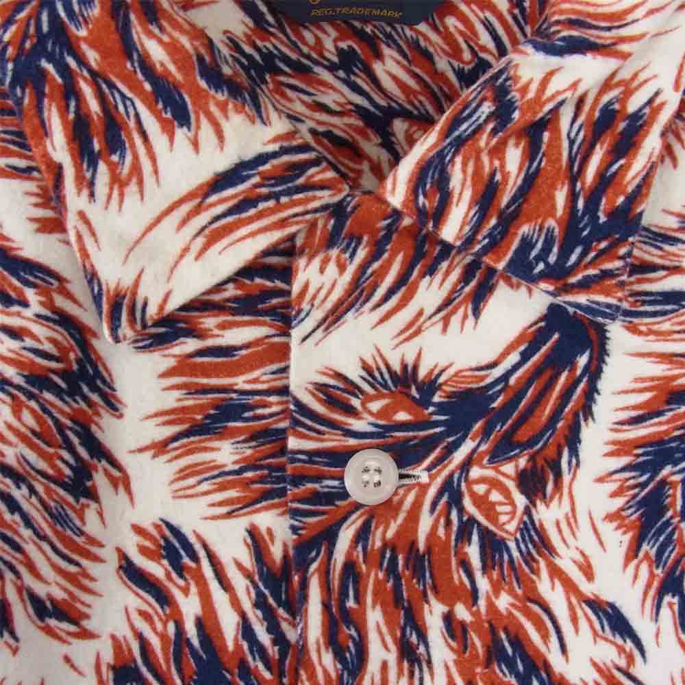 TENDERLOIN テンダーロイン T-PRINT FLANNEL SHT WOLF プリント フランネル シャツ ウルフ マルチカラー系 S【中古】