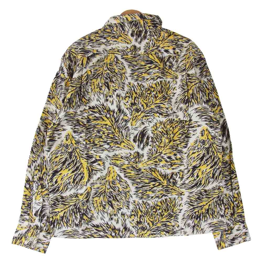 TENDERLOIN テンダーロイン T-PRINT FLANNEL SHT WOLF プリント フランネル シャツ ウルフ マルチカラー系 S【中古】