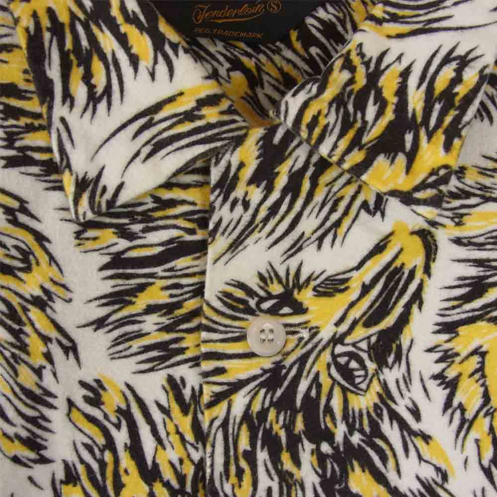 TENDERLOIN テンダーロイン T-PRINT FLANNEL SHT WOLF プリント フランネル シャツ ウルフ マルチカラー系 S【中古】