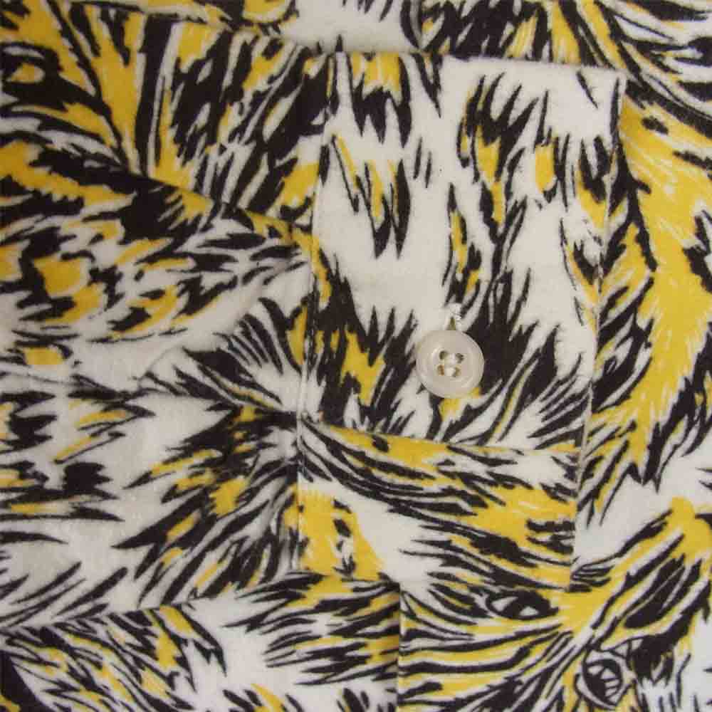 TENDERLOIN テンダーロイン T-PRINT FLANNEL SHT WOLF プリント フランネル シャツ ウルフ マルチカラー系 S【中古】
