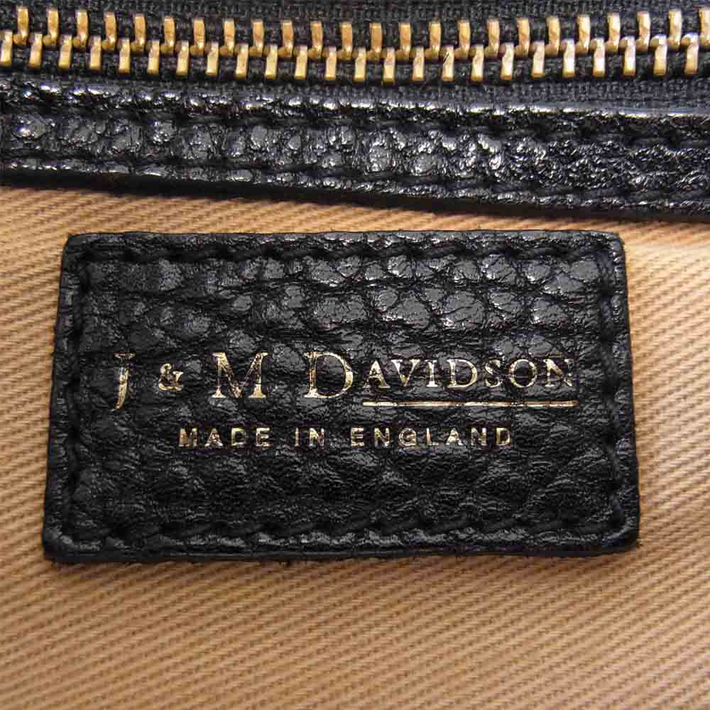 J&M Davidson ジェイアンドエムデヴィッドソン レザー スエード コンビ トート バッグ ブラック系×ブラウン系【中古】
