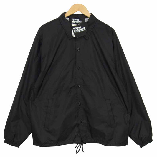 COMME des GARCONS コムデギャルソン black market ブラックマーケット OD-J004 coach jacket バックロゴプリント コーチジャケット ブラック系 L【新古品】【未使用】【中古】