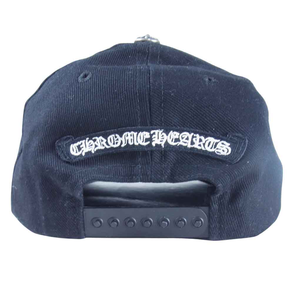 CHROME HEARTS クロムハーツ（原本無） 国内正規品 CH ロゴ コットン キャップ 帽子 ブラック系 53-60【中古】