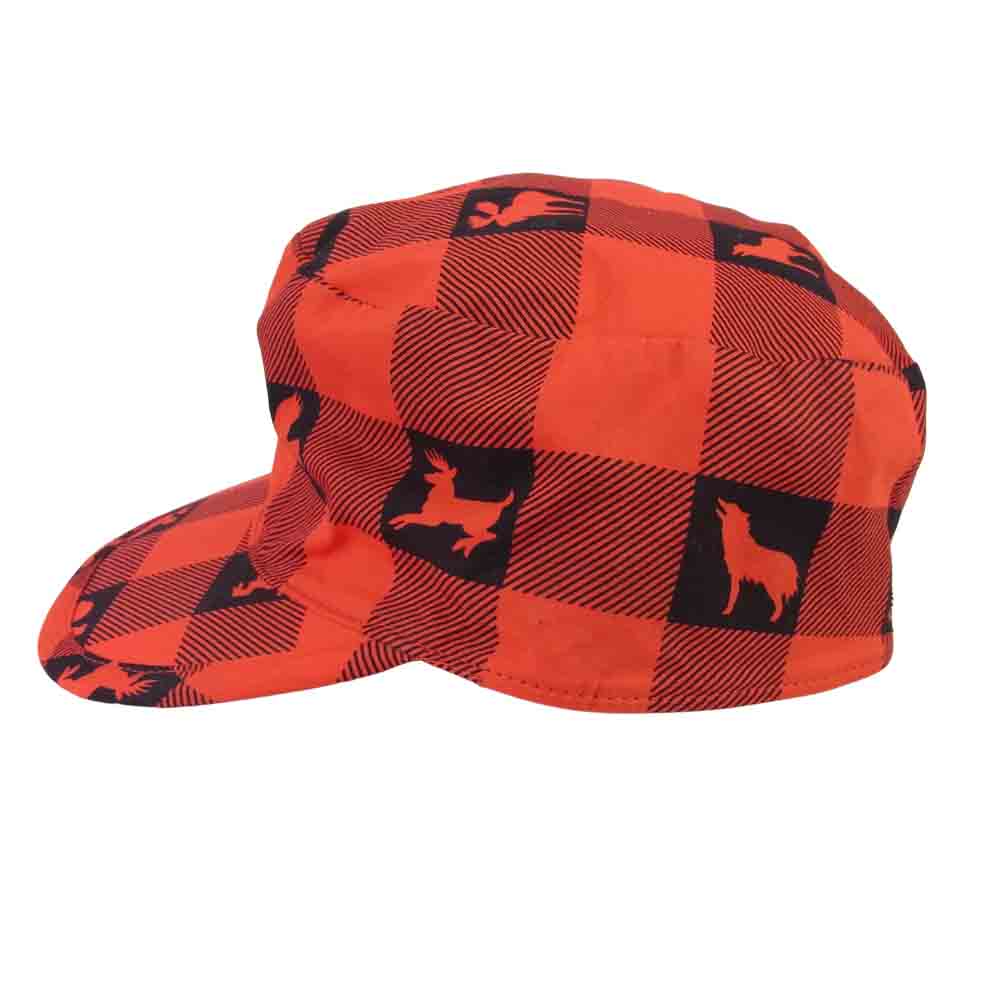 TENDERLOIN テンダーロイン T-PAINTER CAP W ペインターキャップ ウィンチェスター チェック ワークキャップ ブラック系×レッド系 M【中古】