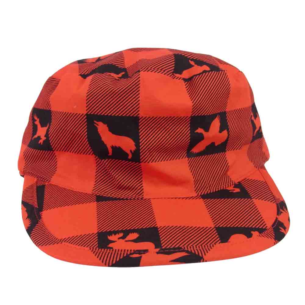 TENDERLOIN テンダーロイン T-PAINTER CAP W ペインターキャップ ウィンチェスター チェック ワークキャップ ブラック系×レッド系 M【中古】