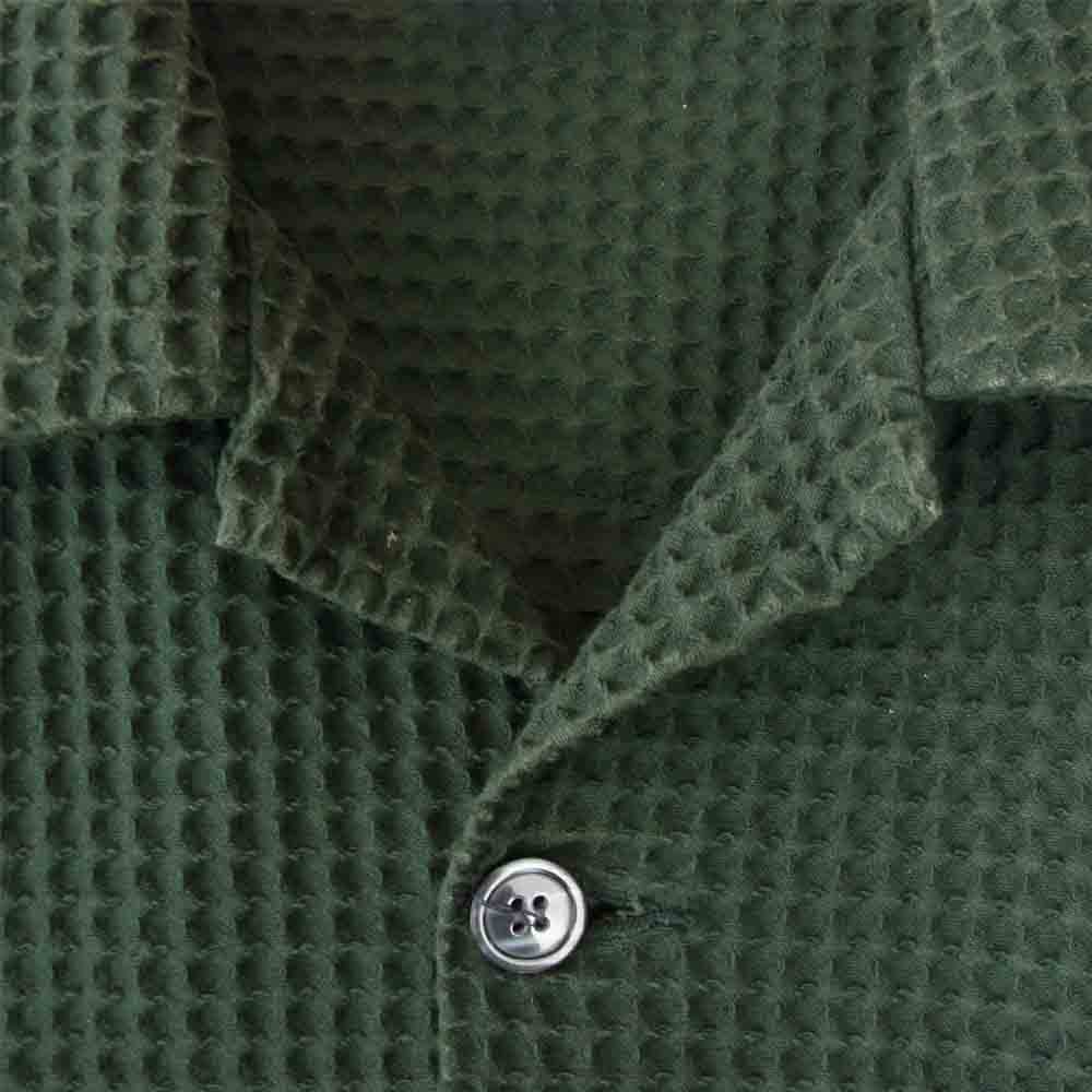 TENDERLOIN テンダーロイン T-WAFFLE JKT ワッフル シャツ カーキ系 S【中古】