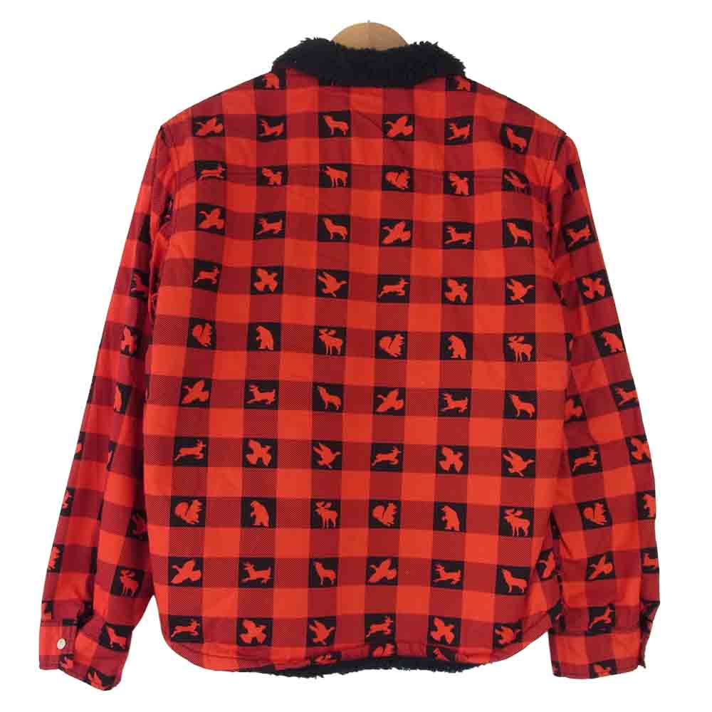 TENDERLOIN テンダーロイン T-SHERPA SHT W シェラ ウィンチェスター ボア チェック シャツ レッド系×ブラック系 XS【中古】