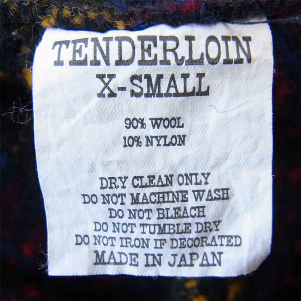 TENDERLOIN テンダーロイン T-INDIAN PARKA ZIP インディアン フルジップ ニット パーカ マルチカラー系 XS【中古】