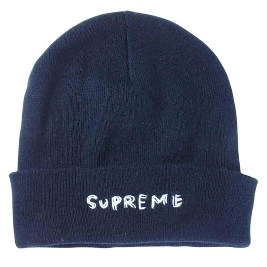 Supreme シュプリーム Daniel Johnston Beanie ダニエル ジョンストン ビーニーニット帽 ブラック系【中古】
