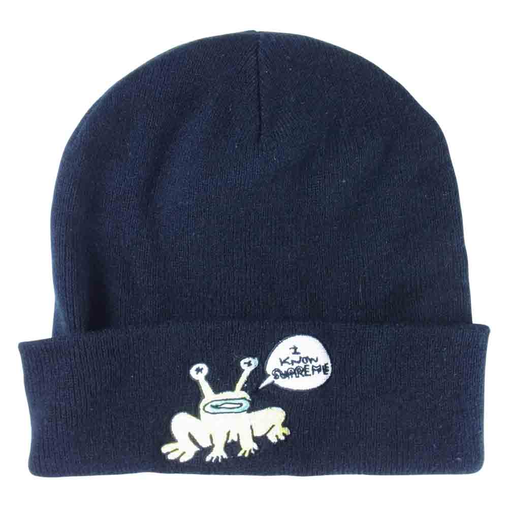 Supreme シュプリーム Daniel Johnston Beanie ダニエル ジョンストン ビーニーニット帽 ブラック系【中古】