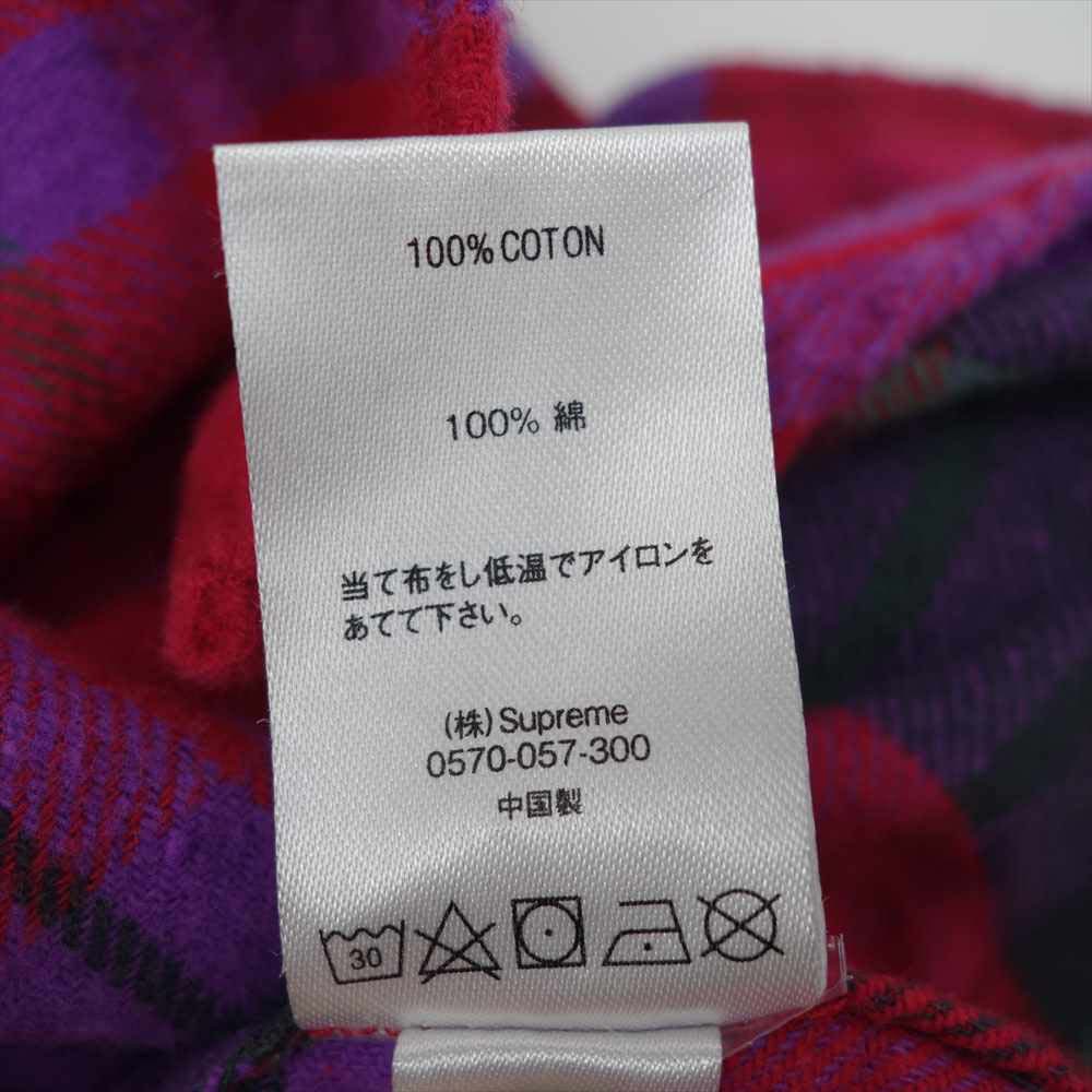 Supreme シュプリーム Daniel Johnston Plaid Shirt ダニエル ジョンストン プライド L/S シャツ レッド系 S【中古】