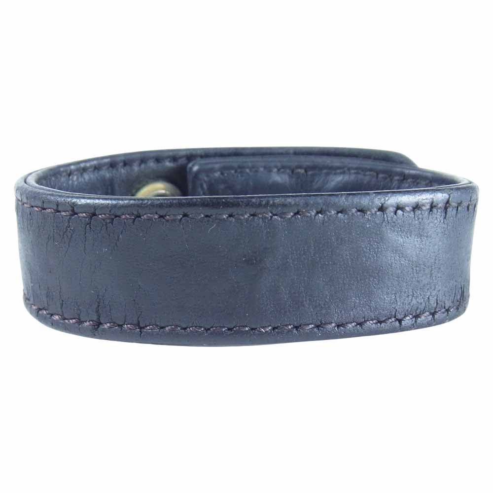 CHROME HEARTS クロムハーツ（原本無） 3BTN 2SNP 3ボタン 2スナップ ブレスレット ブラック系【中古】