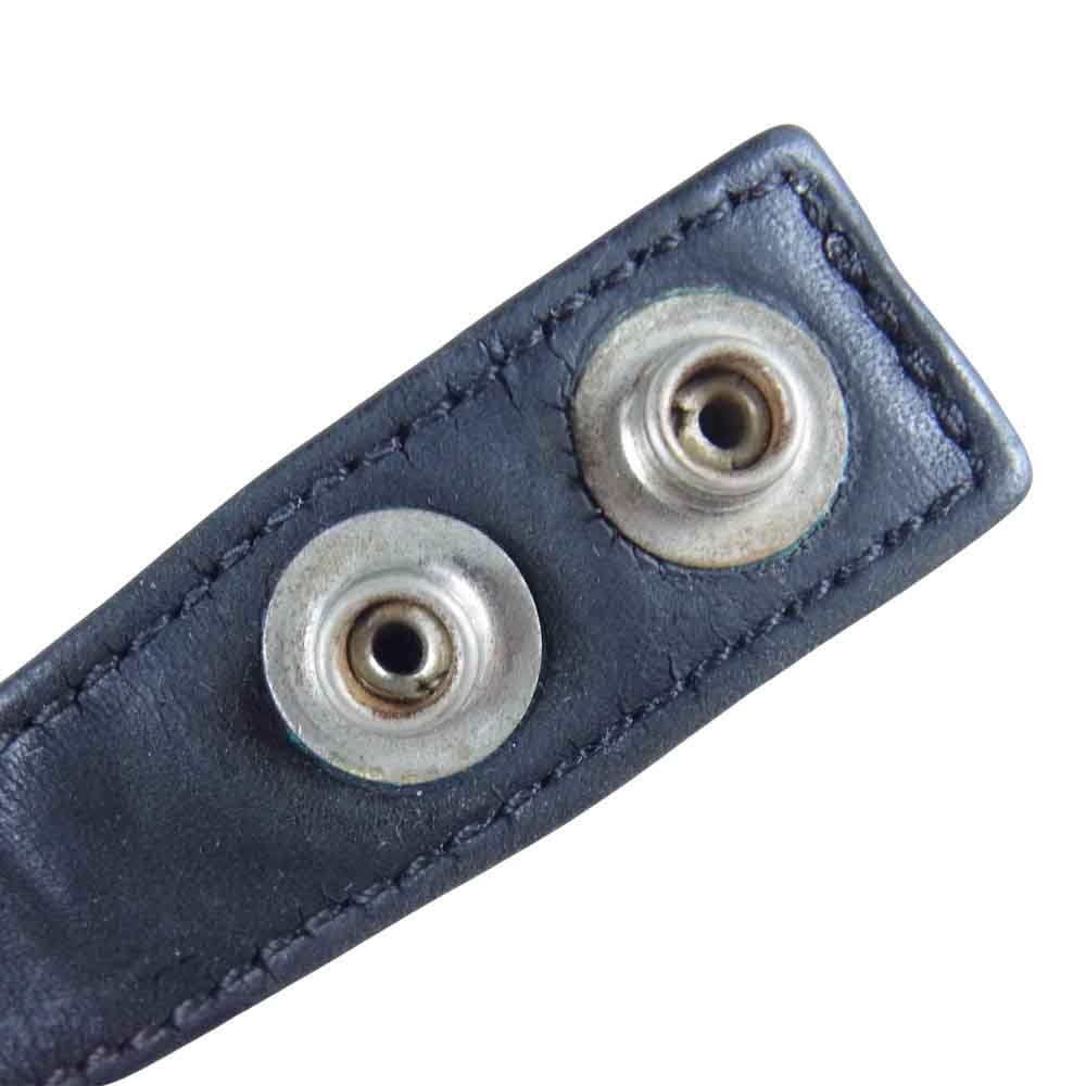 CHROME HEARTS クロムハーツ（原本無） 3BTN 2SNP 3ボタン 2スナップ ブレスレット ブラック系【中古】