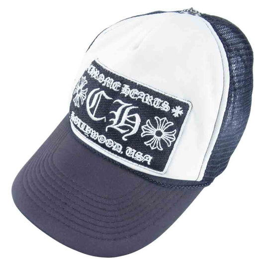 CHROME HEARTS クロムハーツ（原本無） TRUCKER CAP クロスボールトラッカー キャップ 帽子 ブラック系【中古】