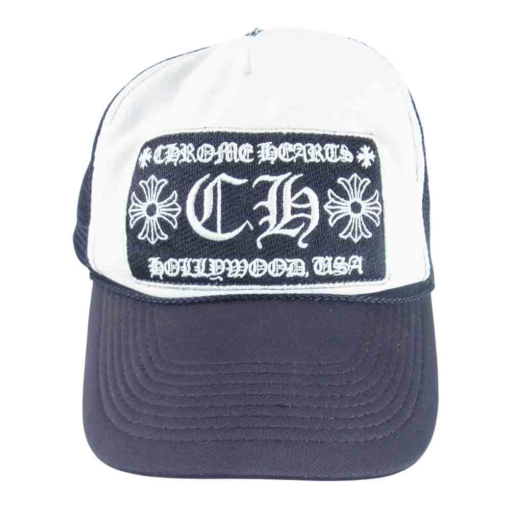CHROME HEARTS クロムハーツ（原本無） TRUCKER CAP クロスボールトラッカー キャップ 帽子 ブラック系【中古】