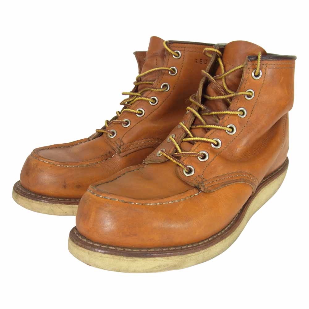 RED WING レッドウィング 9875 Irish Setter アイリッシュセッター 犬タグ モックトゥ ブーツ ブラウン系 6 1/2E【中古】
