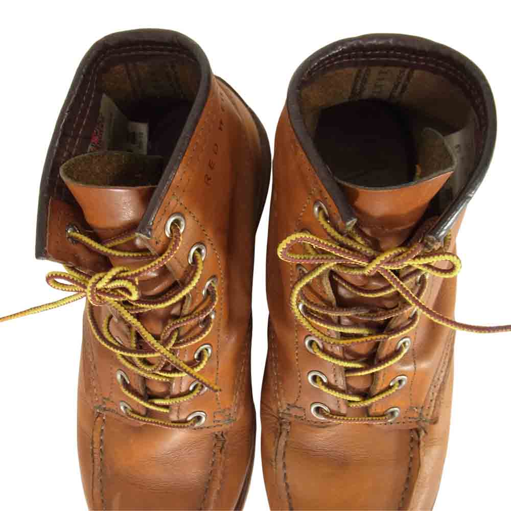 RED WING レッドウィング 9875 Irish Setter アイリッシュセッター 犬タグ モックトゥ ブーツ ブラウン系 6 1/2E【中古】