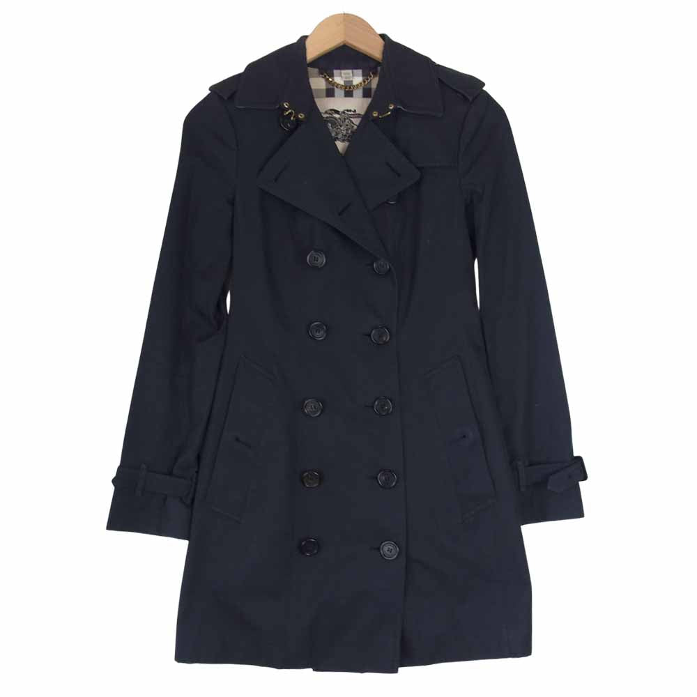 BURBERRY バーバリー 3997029 英国製 国内正規品 THE SANDRINGHAM HERITAGE TRENCH COAT サンドリンガム トレンチコート ネイビー系 UK4【中古】