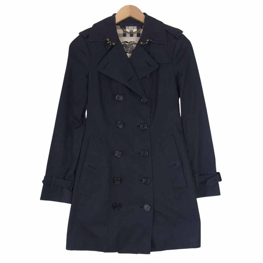 BURBERRY バーバリー 3997029 英国製 国内正規品 THE SANDRINGHAM HERITAGE TRENCH COAT サンドリンガム トレンチコート ネイビー系 UK4【中古】