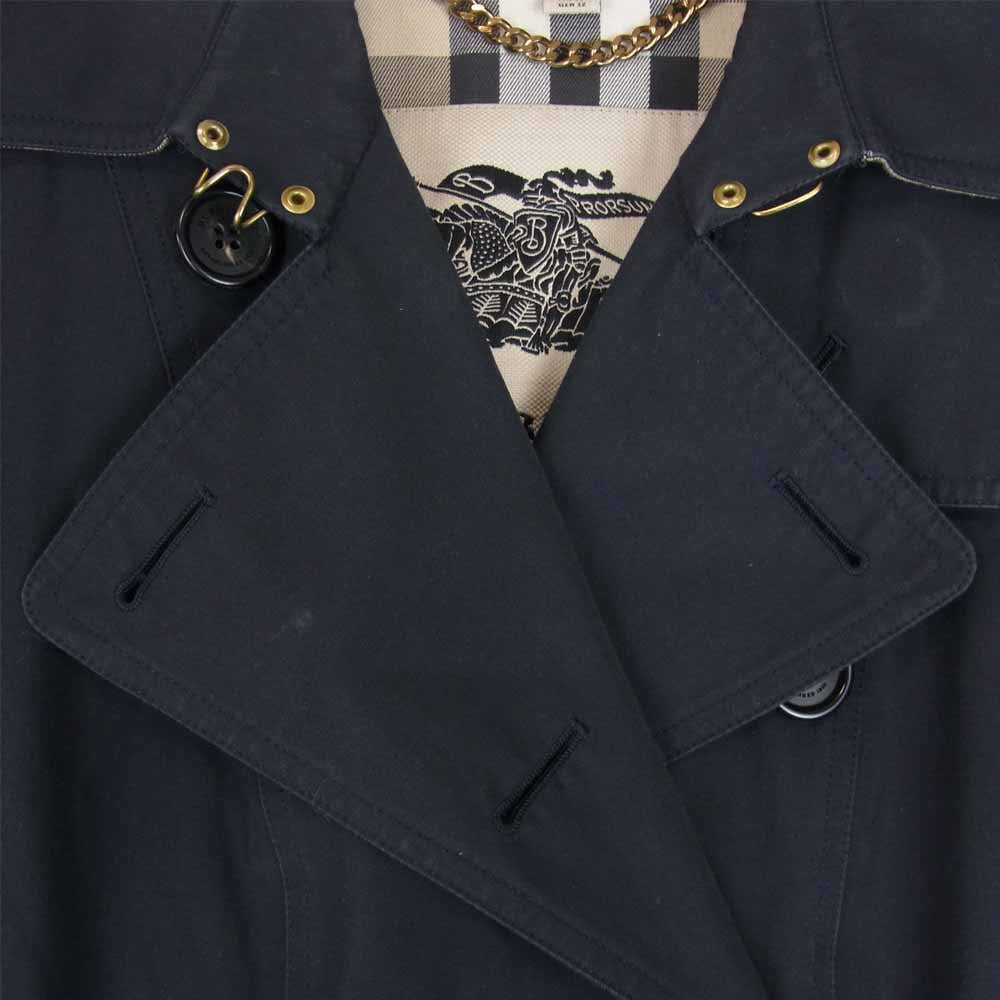BURBERRY バーバリー 3997029 英国製 国内正規品 THE SANDRINGHAM HERITAGE TRENCH COAT サンドリンガム トレンチコート ネイビー系 UK4【中古】