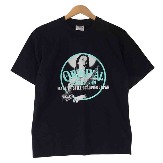 TENDERLOIN テンダーロイン T-TEE GG プリント ブラック系 M【中古】