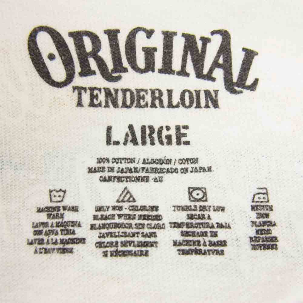TENDERLOIN テンダーロイン 21SS T-TEE XIV プリント ホワイト系 L【美品】【中古】