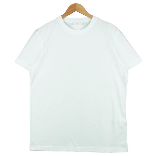PRADA プラダ UJM492 S181 ILK 国内正規品 クルーネック 半袖 Tシャツ コットン ホワイト系 XL【美品】【中古】