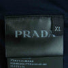 PRADA プラダ UJM492 S181 ILK 国内正規品 クルーネック コットン 半袖 Tシャツ ルーマニア製 ネイビー系 XL【美品】【中古】