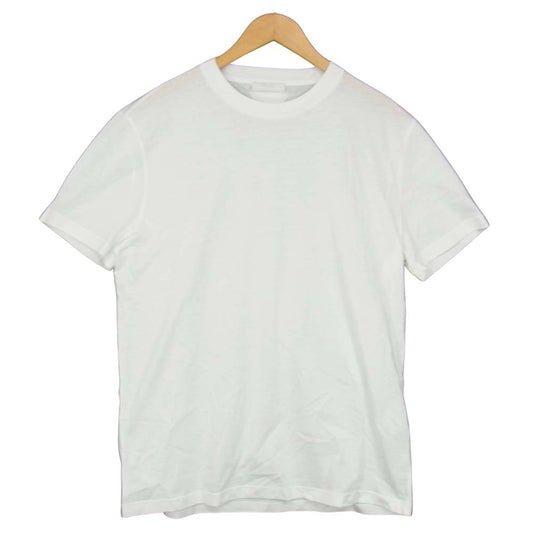 PRADA プラダ UJM492 S181 ILK 国内正規品 クルーネック 半袖 Tシャツ ホワイト ホワイト系 XL【美品】【中古】