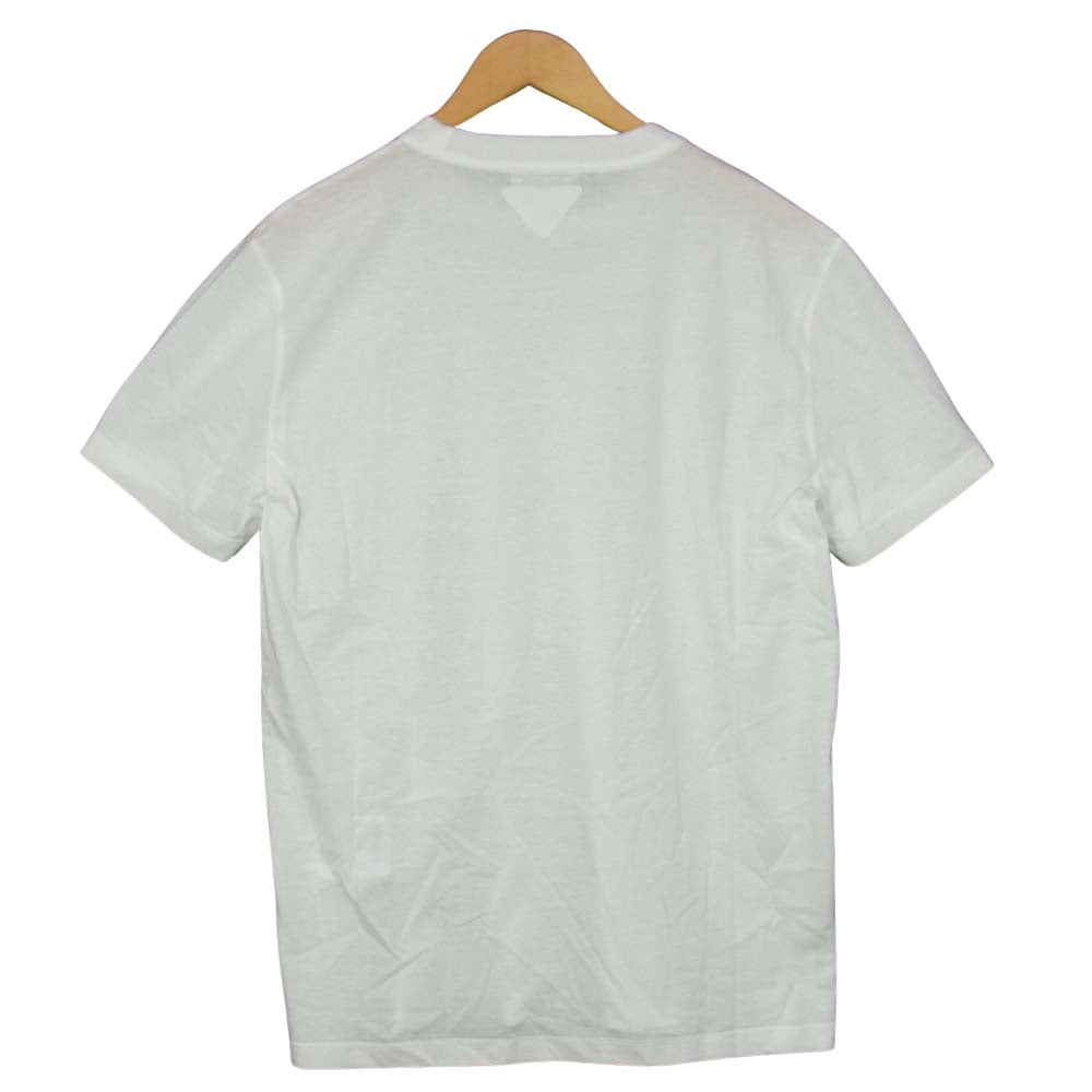 PRADA プラダ UJM492 S181 ILK 国内正規品 クルーネック 半袖 Tシャツ ホワイト ホワイト系 XL【美品】【中古】