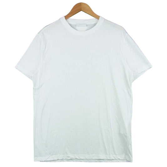 PRADA プラダ UJM492 S181 ILK 国内正規品 クルーネック 半袖 Tシャツ コットン ホワイト系 XL【中古】