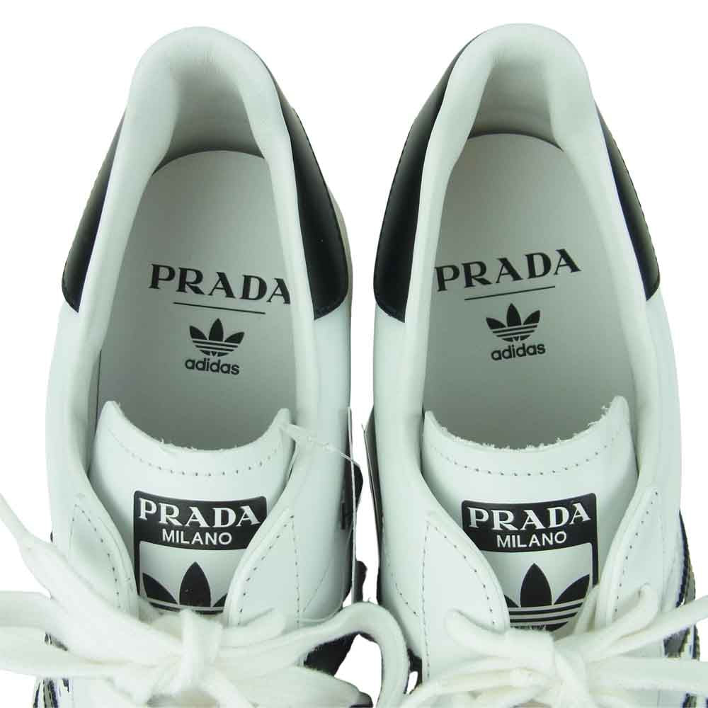 PRADA プラダ FW6680 adidas アディダス superstar スーパースター スニーカー ホワイト系 29cm【新古品】【未使用】【中古】