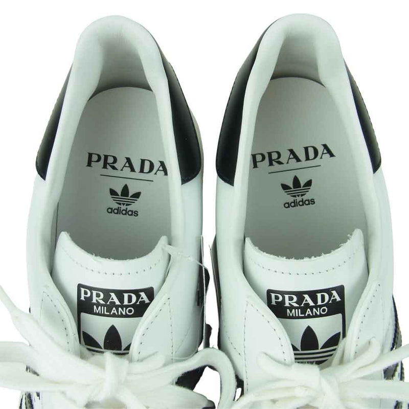 PRADA プラダ FW6680 adidas アディダス superstar スーパースター スニーカー ホワイト系  29cm【新古品】【未使用】【中古】