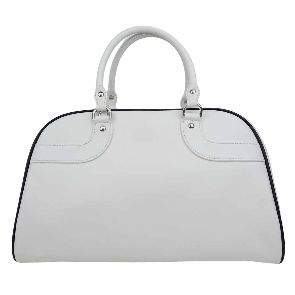 PRADA プラダ 1BB074 × adidas アディダス CITY CALF 世界700個限定 レザー ボストン バッグ ホワイト系【美品】【中古】