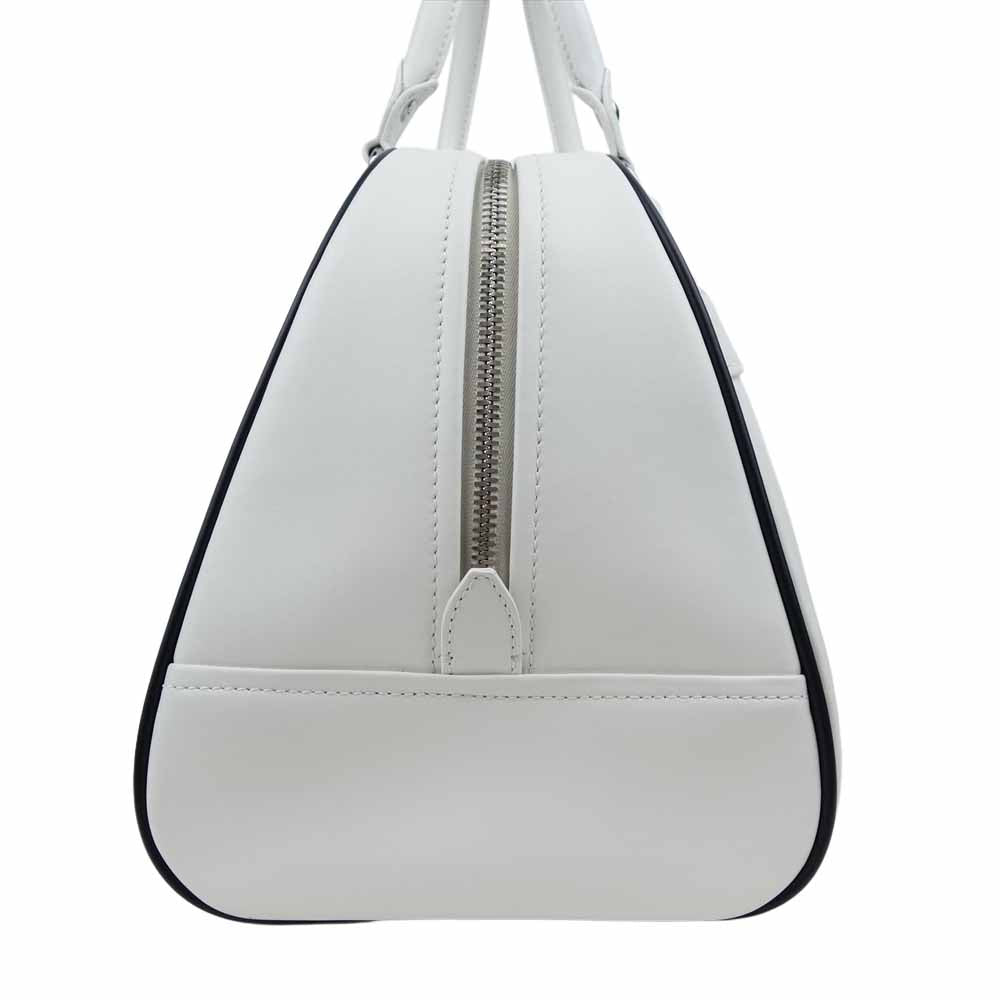 PRADA プラダ 1BB074 × adidas アディダス CITY CALF 世界700個限定 レザー ボストン バッグ ホワイト系【美品】【中古】