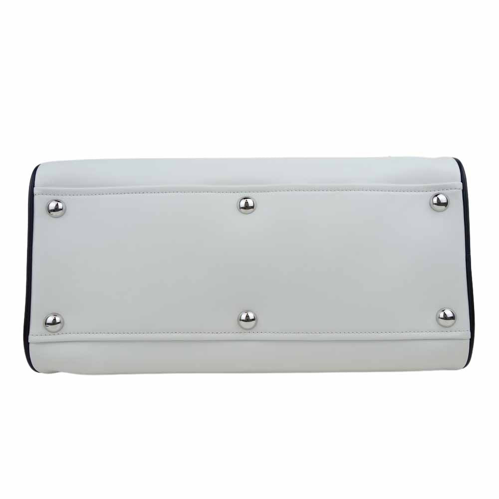 PRADA プラダ 1BB074 × adidas アディダス CITY CALF 世界700個限定 レザー ボストン バッグ ホワイト系【美品】【中古】